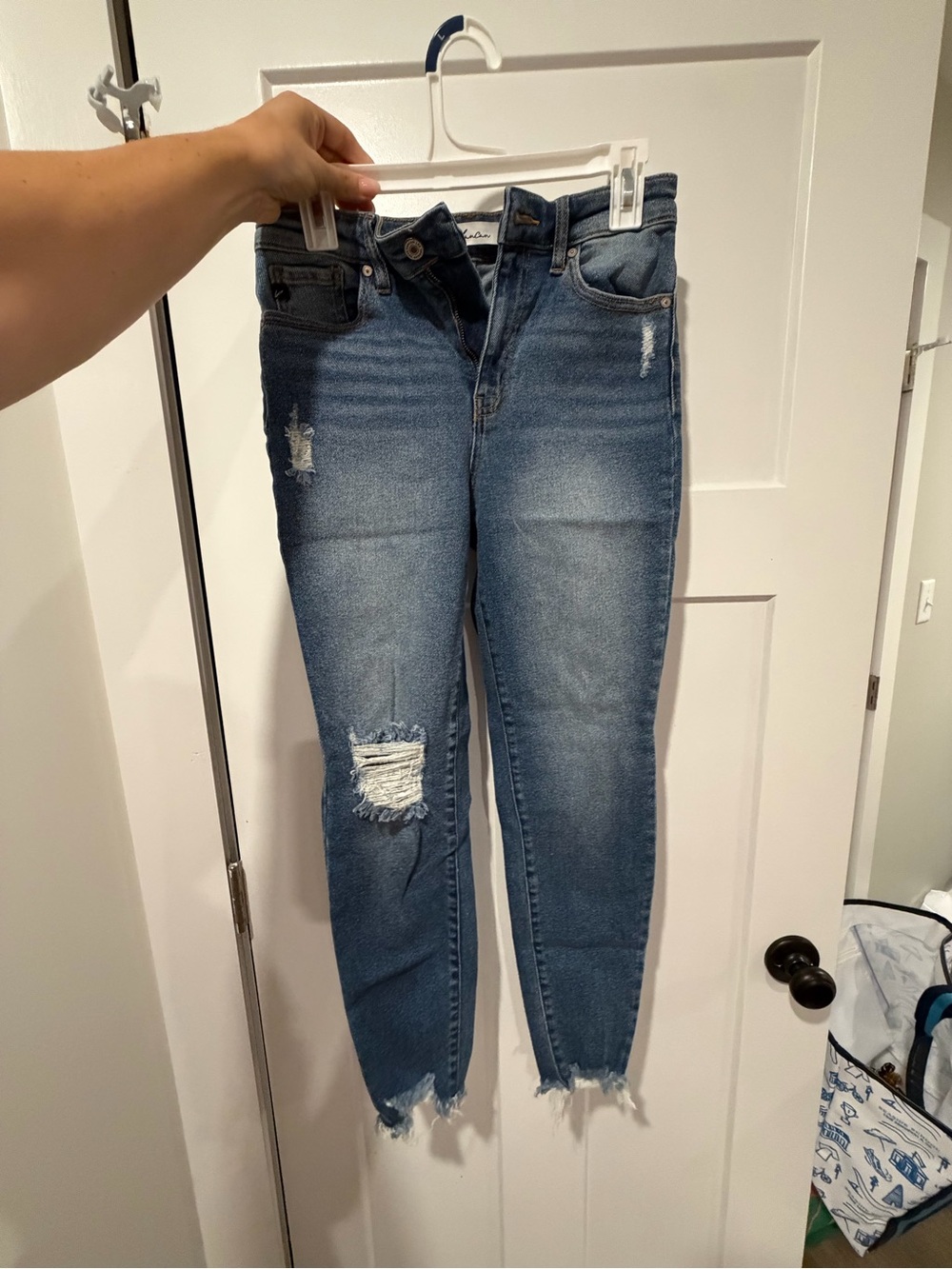 KanCan Medium Blue Distressed Skinny Jeans